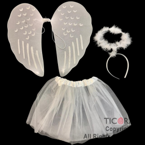 SET ALA POLLERA Y AURA BLANCA x 1
